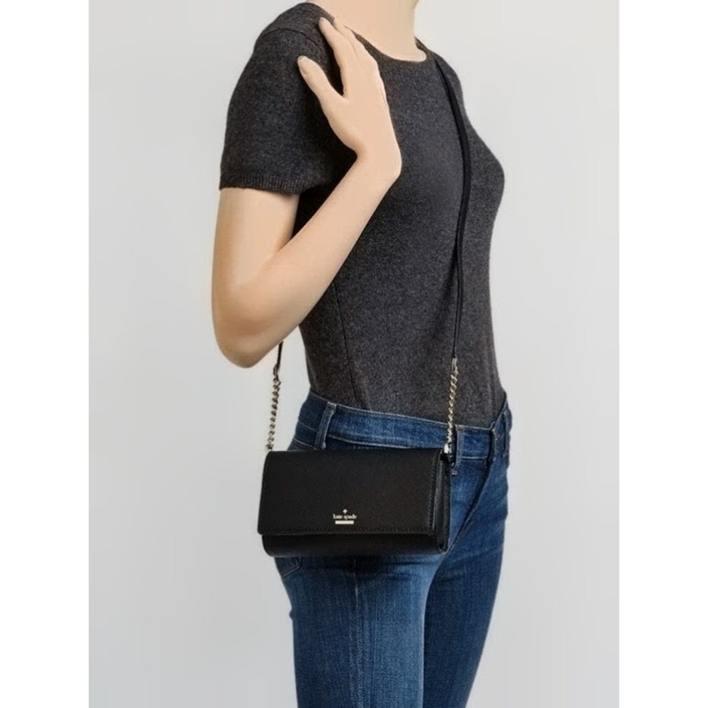 Kate Spade Cameron Street Corin Crossbody Bag Black Saffiano Leather